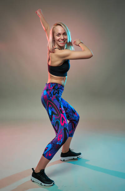istock Fitness girl doing aerobic workout 1205555873