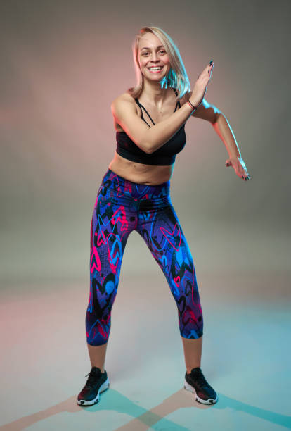 istock Fitness girl doing aerobic workout 1205555880