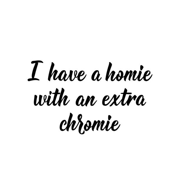 istock I have a homie with an extra chromie. Lettering. calligraphy vector. Ink illustration. World Down Syndrome Day. 1205557742
