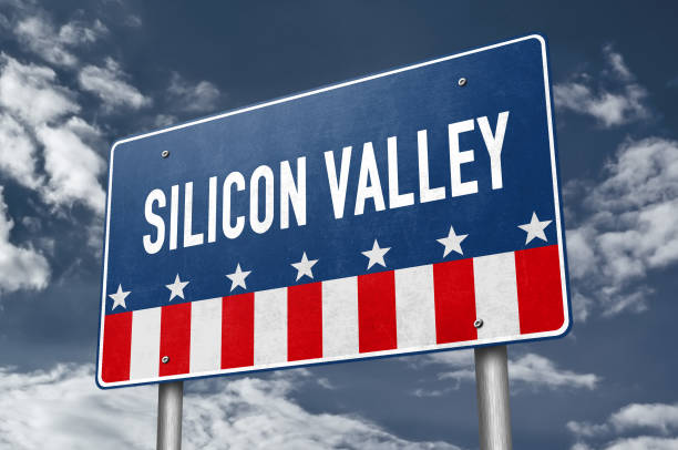 istock Sillicon Valley - road sign information 1205559681