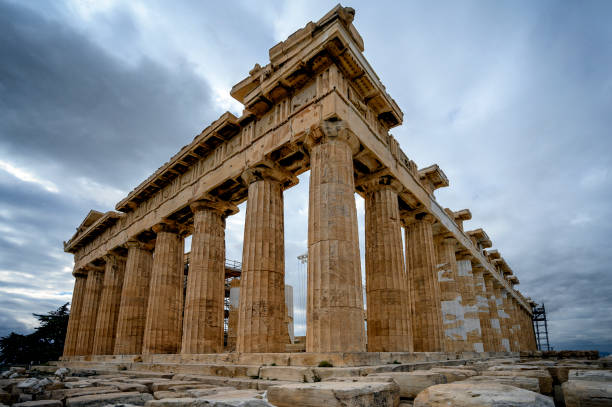 Parthenon in Acropolis od Athens stock photo