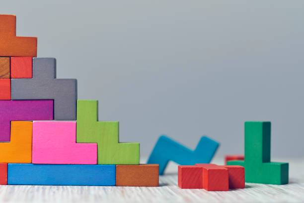 istock staircase wooden cubes. Business development concept. Concept of progress. 1205563267