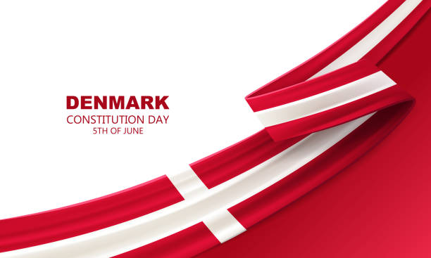 bildbanksillustrationer, clip art samt tecknat material och ikoner med glad danmark konstitutionsdag - denmark