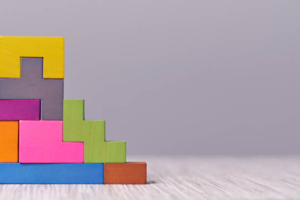 istock staircase wooden cubes. Business development concept. Concept of progress. 1205564257