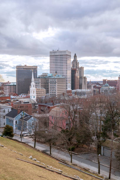 istock Providence, Rhode Island, city skyline from Prospect Terrace Park 1205567035