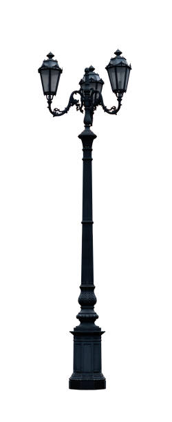 istock vintage street lamp on white background 1205567372