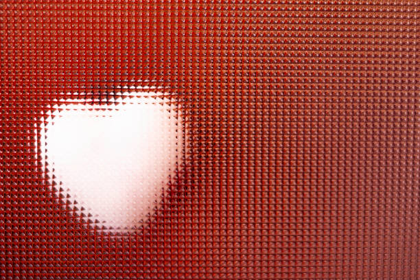 istock Happy Valentine's day concept.  Blurred red pixel image of the heart. Pixel concept. 1205573803
