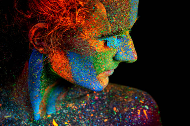 istock Close up UV abstract portrait 1205574660