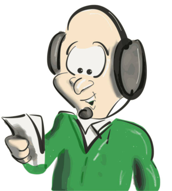 Commentators Drawing 190+ Commentator Headset Illustrations, Royalty-Free Vector Graphics ...
