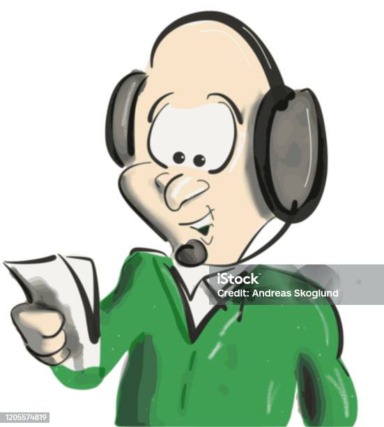 Commentators Drawing Commentator Stock Illustration - Download Image Now - Adult ...