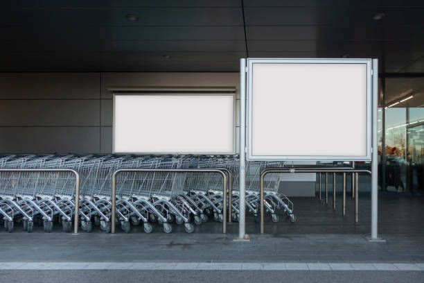 istock Blank billboard in a supermarket 1205578869