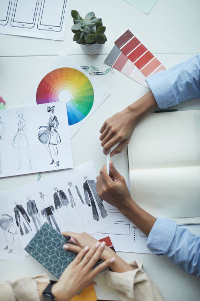 istock People working with new fashion collection 1205580553