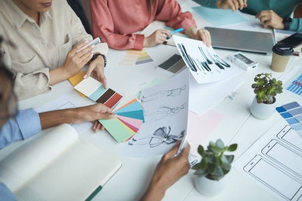 istock Designers working with new collection 1205580566
