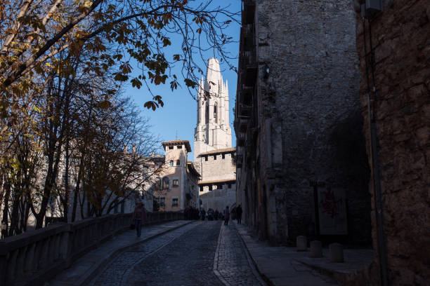 istock Church tower in Girona Spain 1205584798