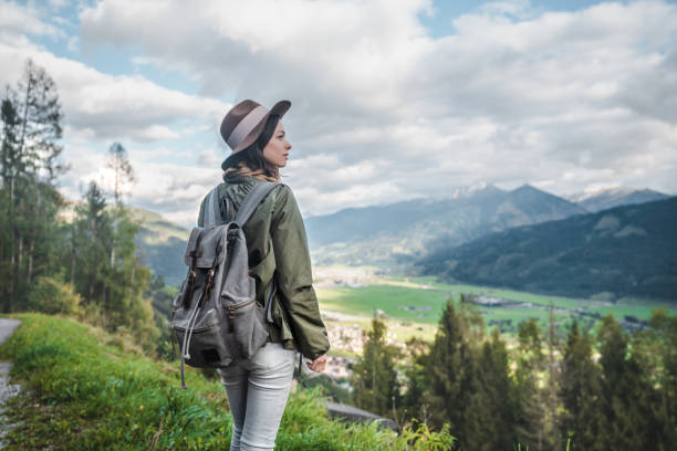 istock Young attractive woman in Austria 1205586087