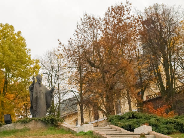Monument to St. John Paul II on Mount St. Anna, Poland, Europe