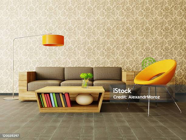 Room Stock Photo - Download Image Now - Apartment, Architecture, Armchair