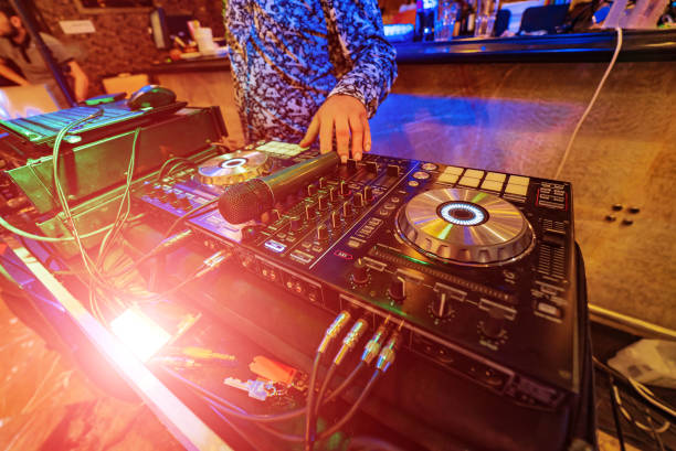 istock Sound music controller Electric Mixer Recording Studio Audio Equipment Digital Recorder. 1205596951