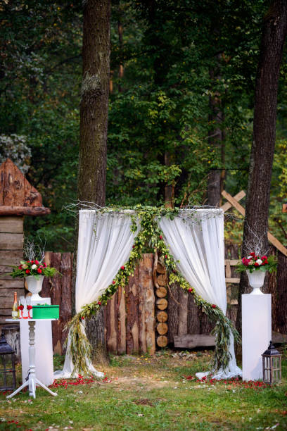 istock Arch for the wedding ceremony. 1205598289