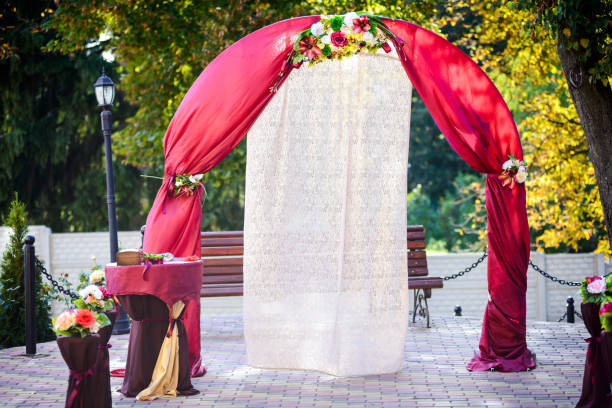 istock Arch for the wedding ceremony. 1205598962