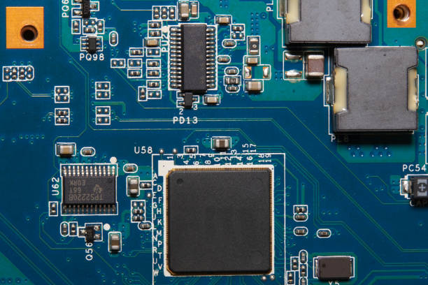 istock Closeup of an electronic circuit board 1205602169