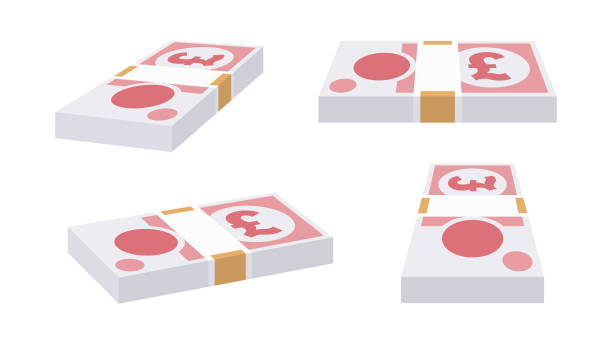 istock £50 Notes - Stacks of British GBP Fifty Pound Sterling Notes in Various Positions Isolated on a White Background 1205608968