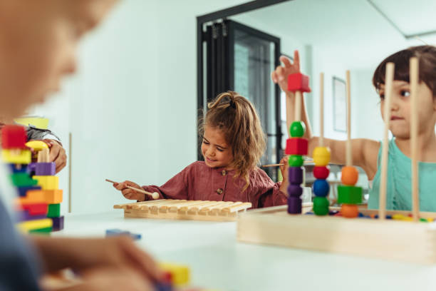 istock Little princess playing at kindergarten 1205610191