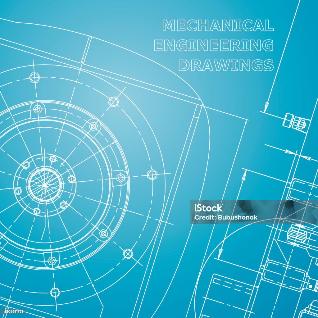 Blueprint Pattern Engineer Pattern Stock Illustration - Download Image Now - Blueprint, Abstract ...