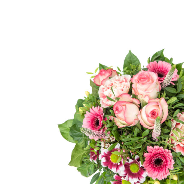 istock Roses gerbera flowers bouquet Floral decoration 1205613893