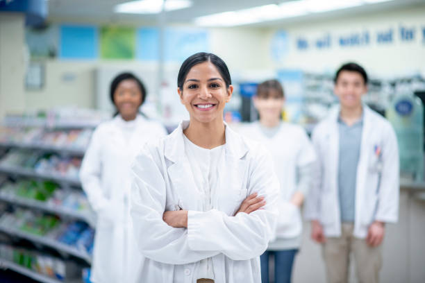 istock Multi-Ethnic Pharmacy Team Portrait stock photo 1205633007