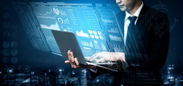 istock Big Data Technology for Business Finance Concept. 1205638540