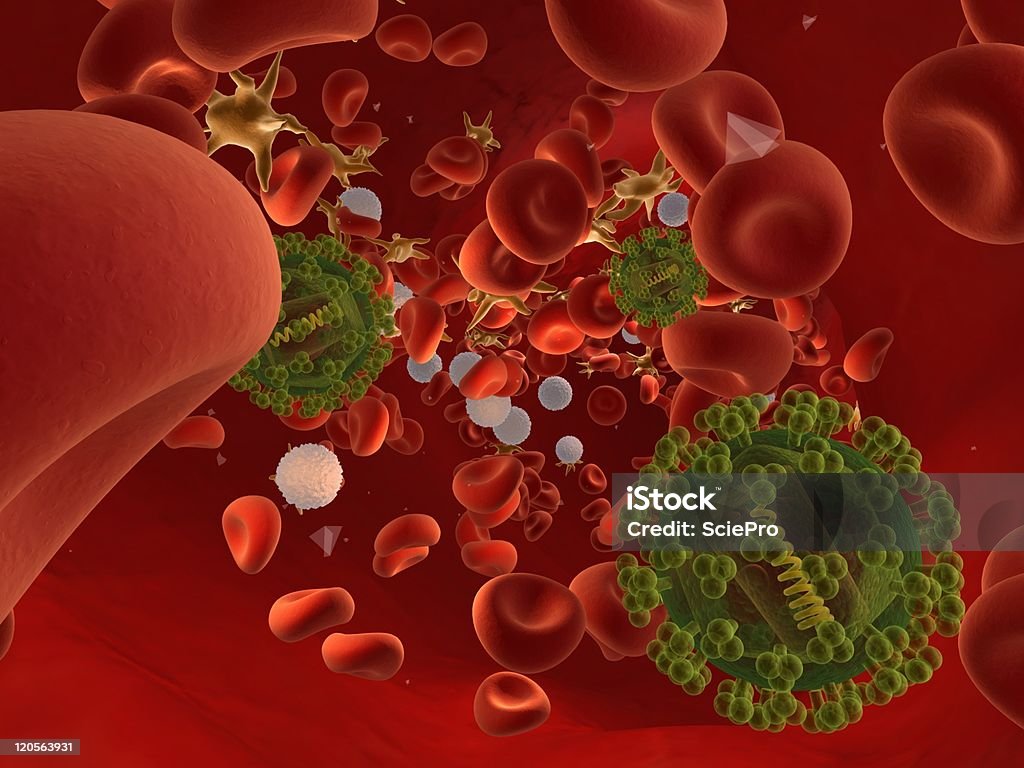 hiv virus infection AIDS Stock Photo