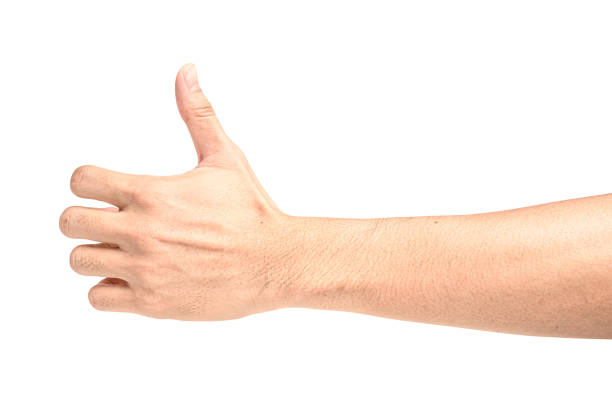 istock hand holding something like a bottle or can 1205641295
