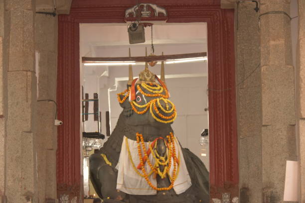 templo nandi bull, bangalore, karnataka, índia - shiv bangalore shiva god - fotografias e filmes do acervo