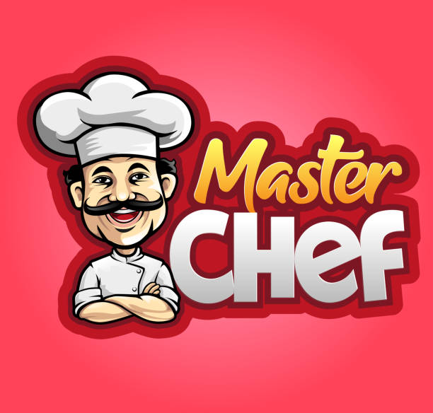 ilustrações de stock, clip art, desenhos animados e ícones de master chef symbol - characters cooking chef bakery