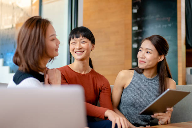 istock Team of young women in a modern co-working office 1205652081