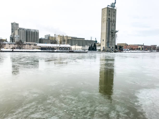 istock Harbor of Manitowoc in Winter 1205664722