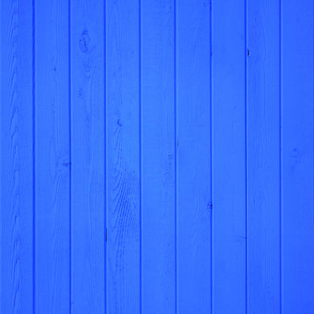 istock Vertical blue wooden fence close up 1205667193