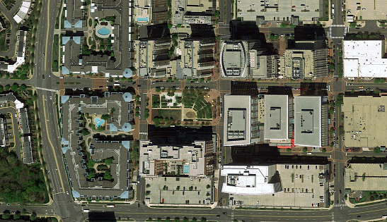Bulding in washinton DC on satelite View