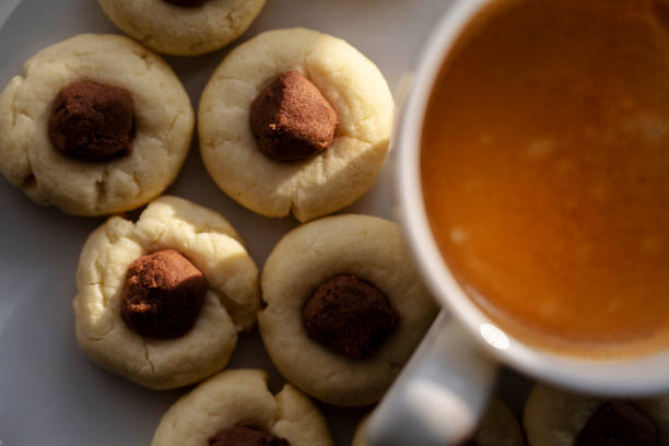 istock homemade chocolate cookies and espresso 1205674166