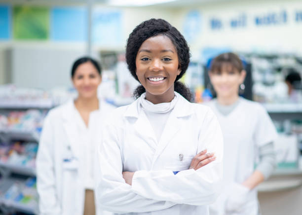 istock Multi-Ethnic Female Pharmacy Students stock photo 1205675506
