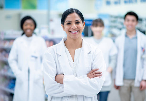 istock Multi-Ethnic Pharmacy Team Portrait stock photo 1205675509