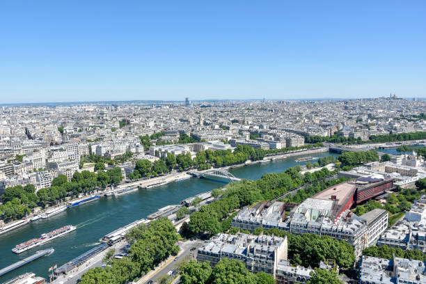 istock view of Paris from the top of the Eiffel Tower. 1205676412