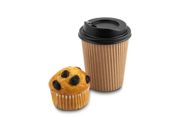 istock Freshly baked banana cupcake with raisin 1205680639