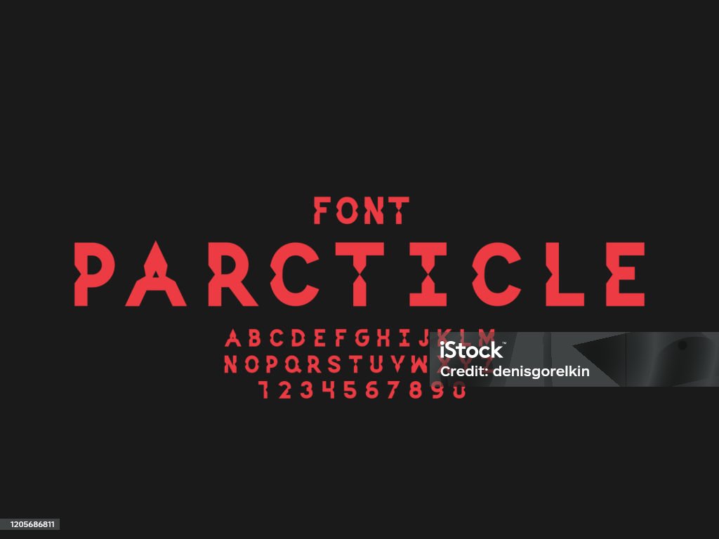 Particle Lettering Particle Font Vector Alphabet Stock Illustration - Download Image Now ...
