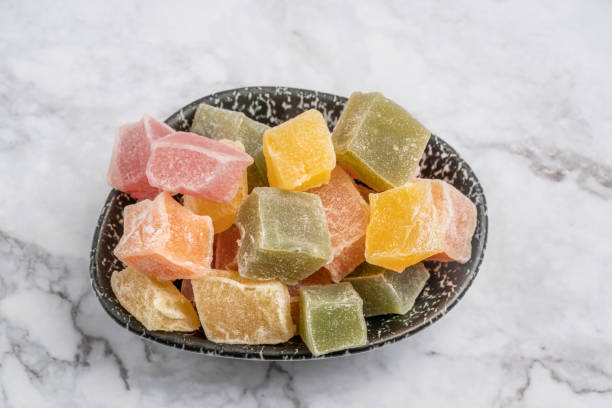 istock colorful turkish delights on a marble table 1205690011