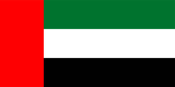 ilustraciones, imágenes clip art, dibujos animados e iconos de stock de vector diseño de bandera de los emiratos arabes unidos - united arab emirates flag united arab emirates flag interface icons