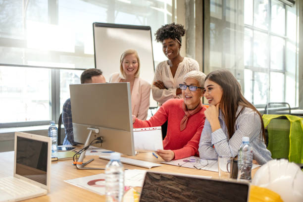 istock Designers coworkers working together on project 1205694791