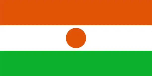 Vector illustration of Vector Niger Flag Design