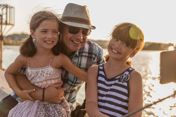 istock Jolly family taking a selfie 1205697907
